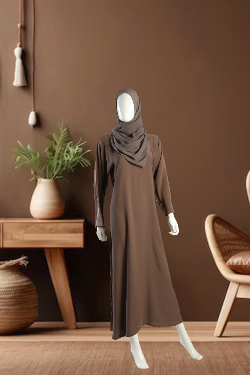 Navy Nida Abayad with Pintuck on Sleeve