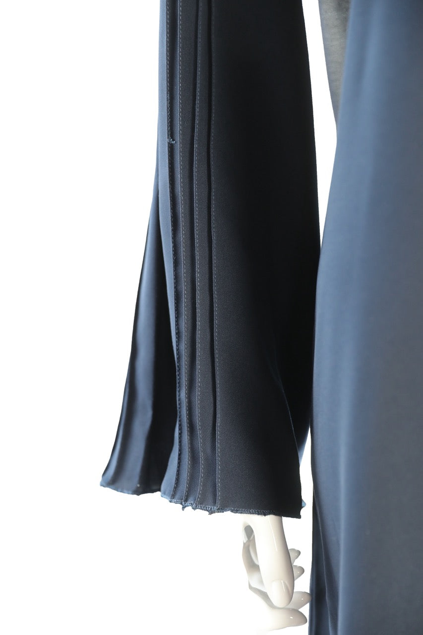 Navy Nida Abayad with Pintuck on Sleeve