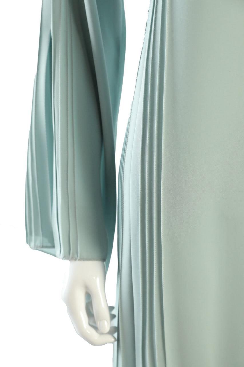 Navy Nida Abayad with Pintuck on Sleeve