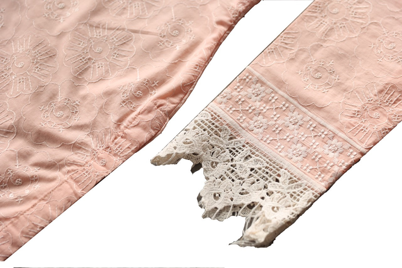 Elegant Orange Cotton Knee-Length Tunic