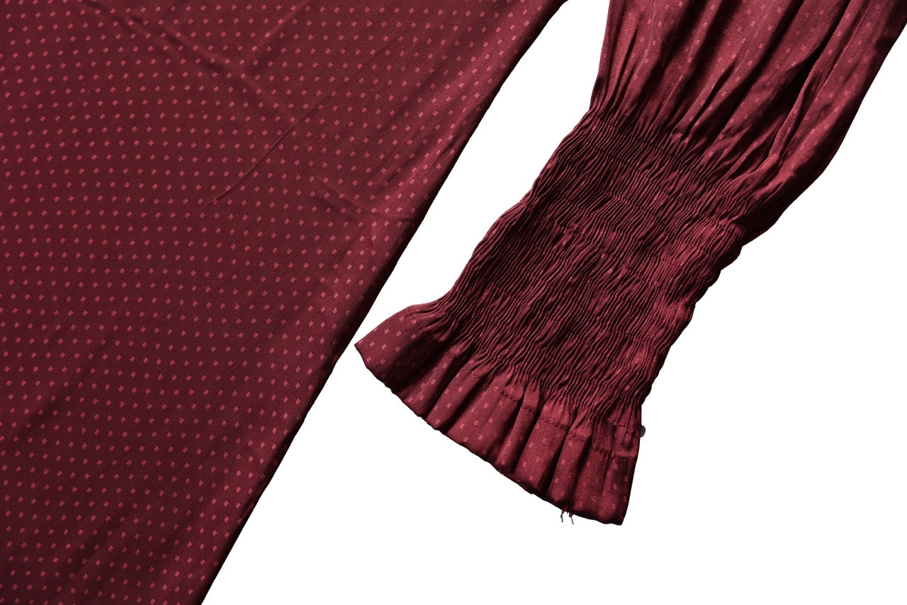 Burgundy Polka Dots