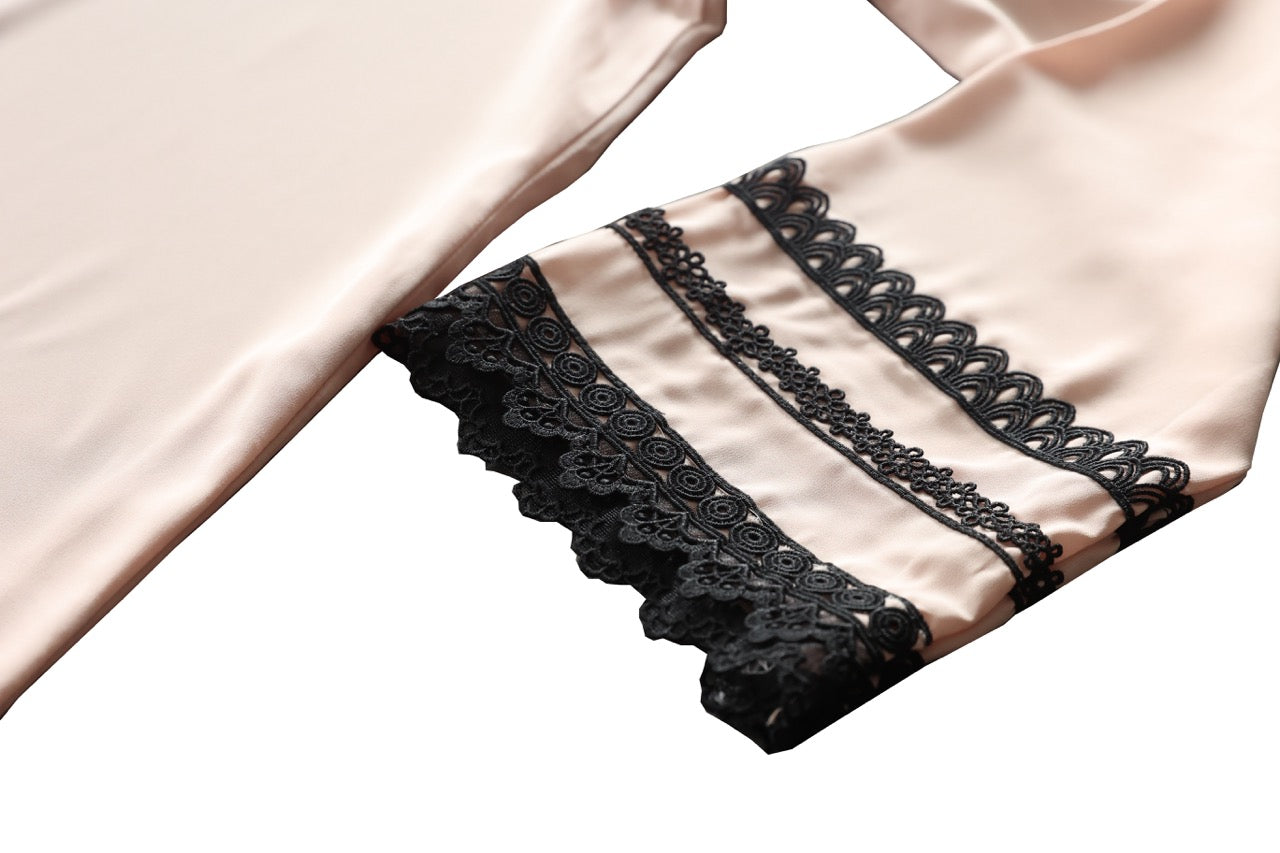 Light Peach with printed pants
