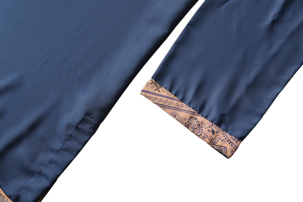 Navy with Printed pants