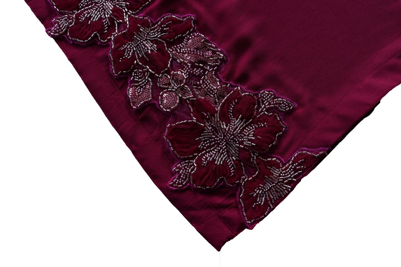 Elegant Magenta Pink Georgette Tunic