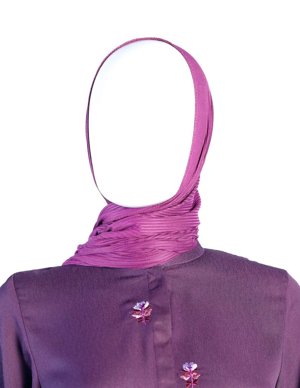 Purple Pant suit embroidery