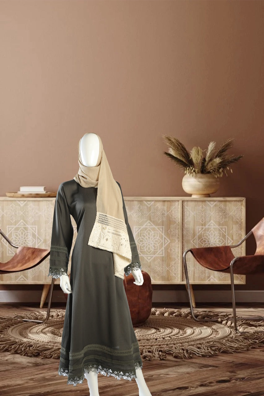 Dark Green Abaya