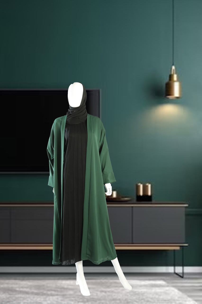 Elegant Nida Open Coat Black