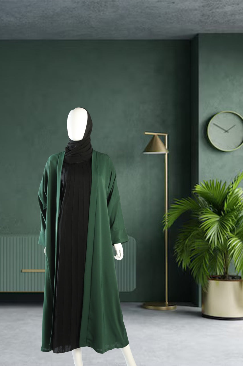 Elegant Nida Open Coat Black