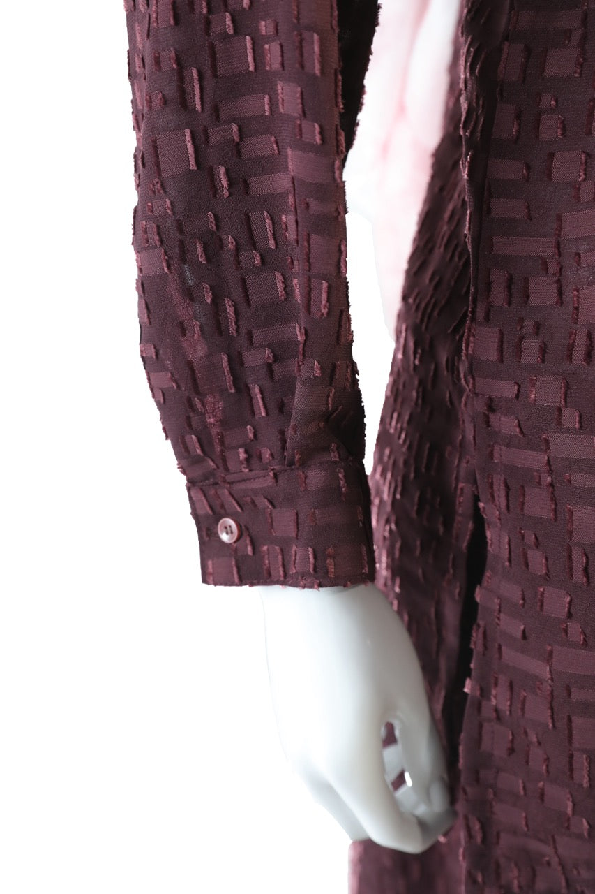 Burgundy self two piece