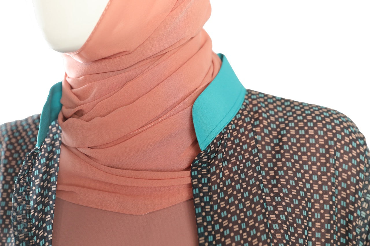 Turqoise Printed Cover Up