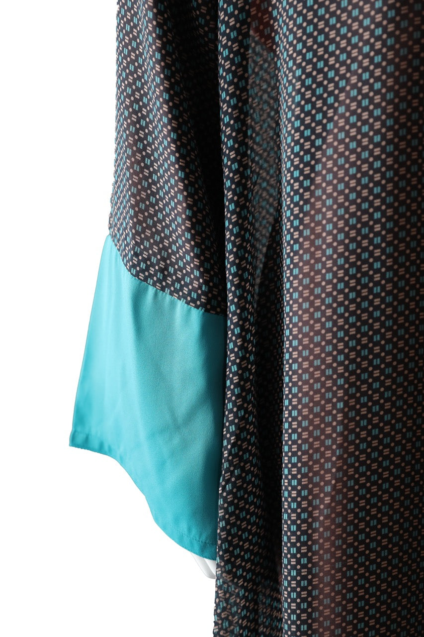 Turqoise Printed Cover Up