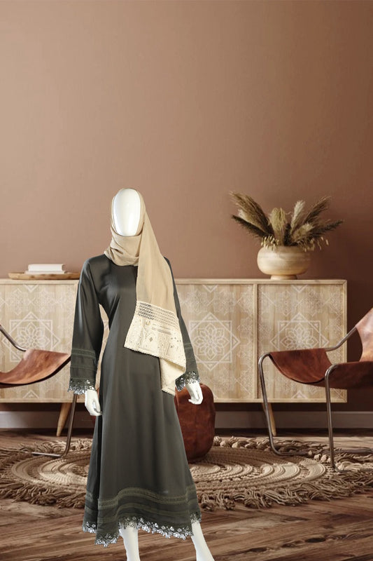 Dark Green Abaya