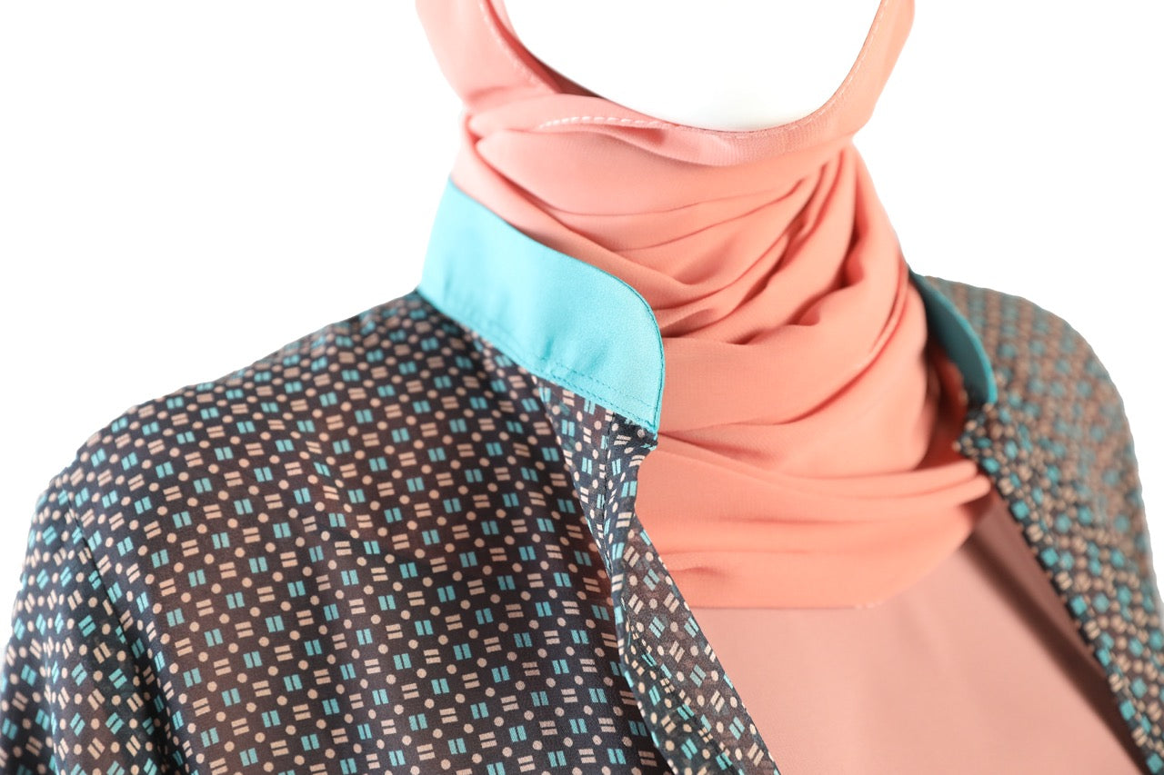 Turqoise Printed Cover Up