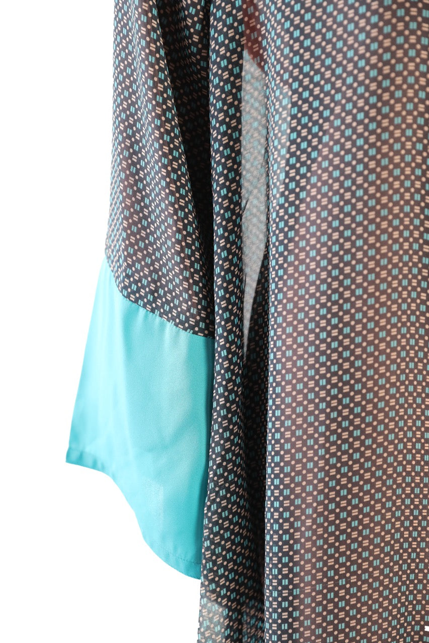 Turqoise Printed Cover Up